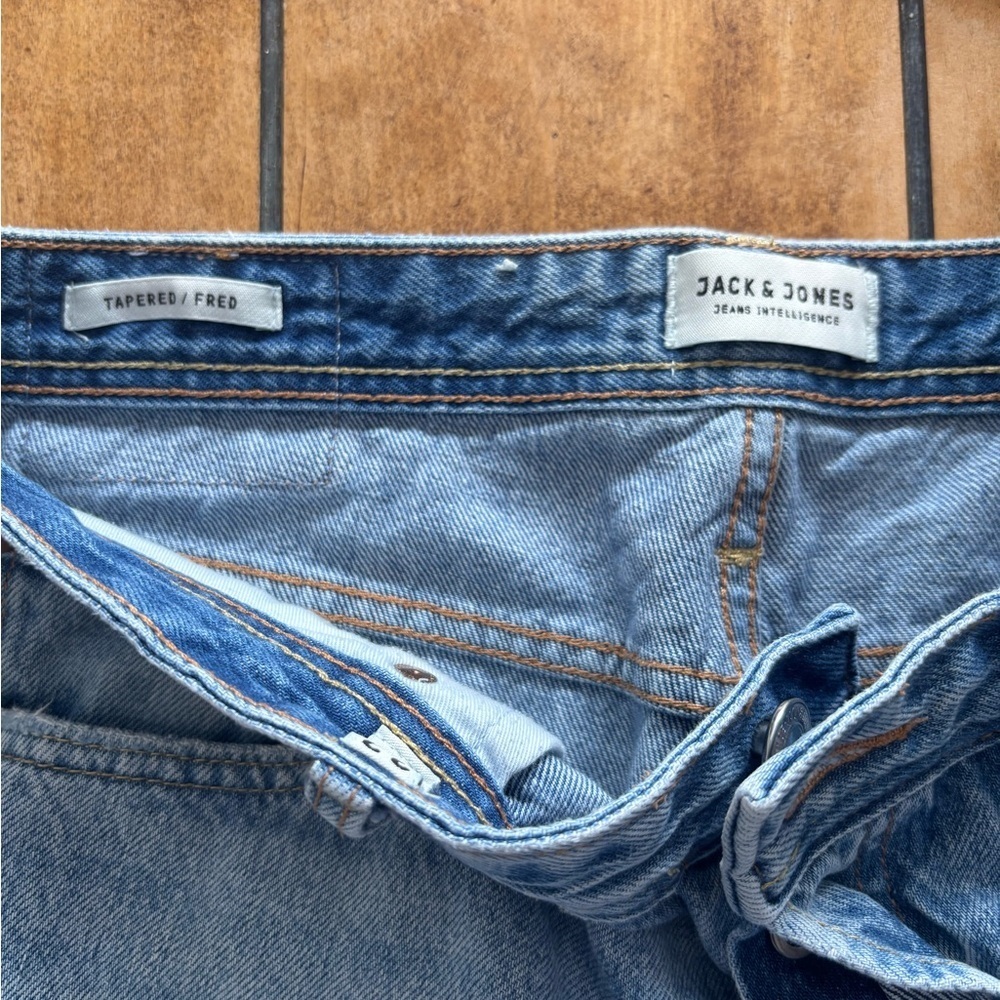 Jack & Jones JJORIGINAL SBD 625 TAPERED FIT JEANS - Picture 8 of 10